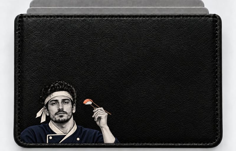 Sushi Ustası figürlü kartlık