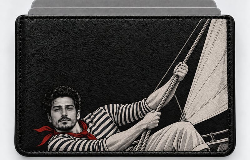 Yelken figürlü kartlık