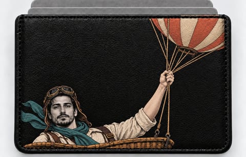 Balon Yolcusu figürlü kartlık