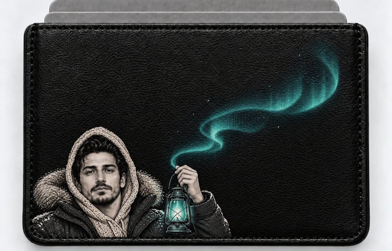 Kutup Işığı figürlü kartlık