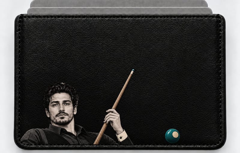 Bilardo figürlü kartlık